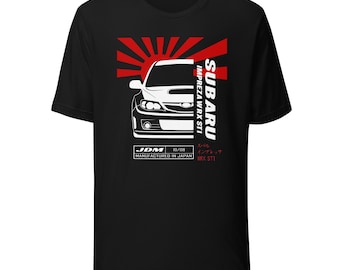 Camiseta unisex Subaru Impreza WRX Sti - Camiseta JDM con efecto Stinkeye de STi - Camiseta Subaru 5.ª generación (2008-2014)