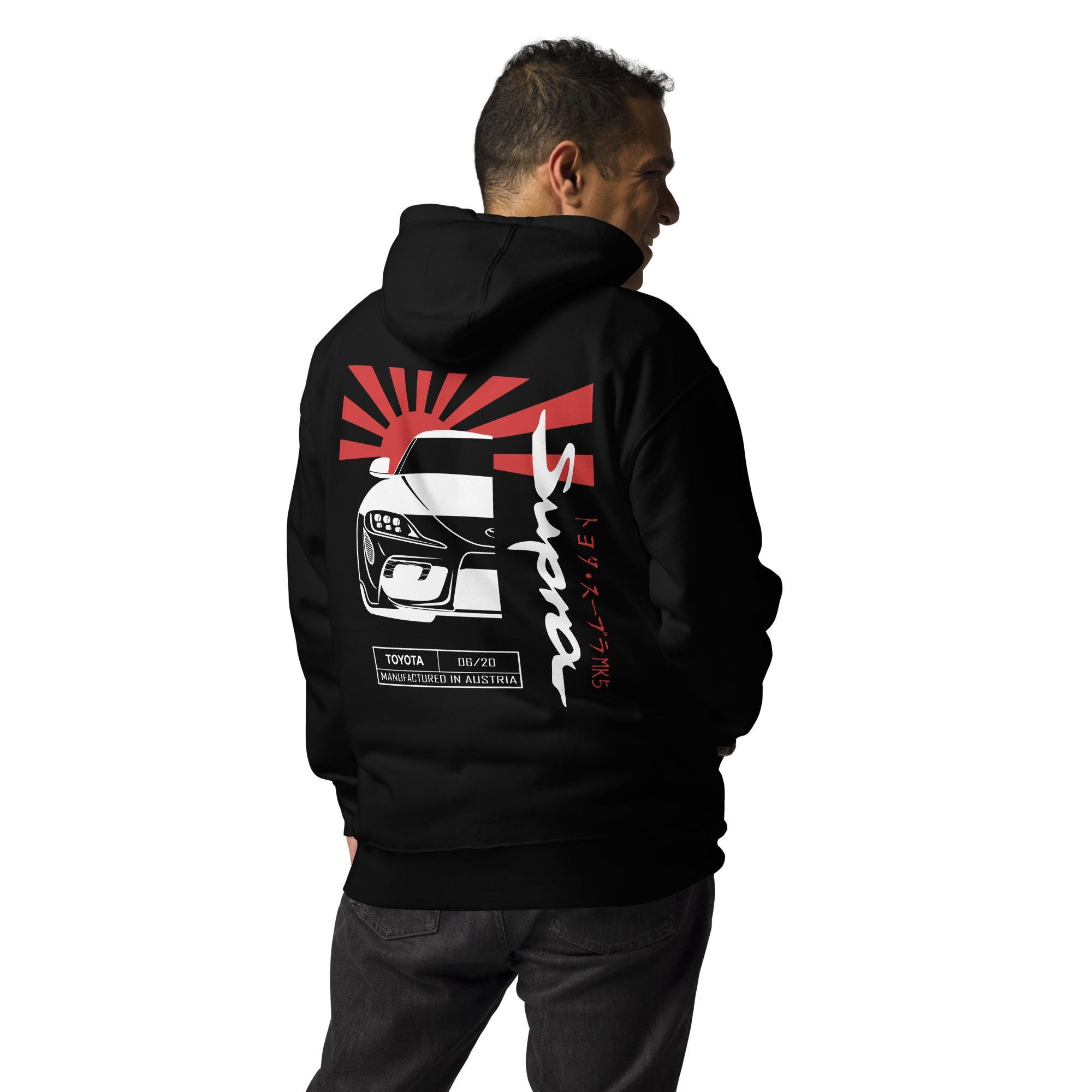 Port & Company TRD Toyota JDM Hoodie – Charcoal, Crew Neck, Long Sleeve, Cotton Blend, USA Made