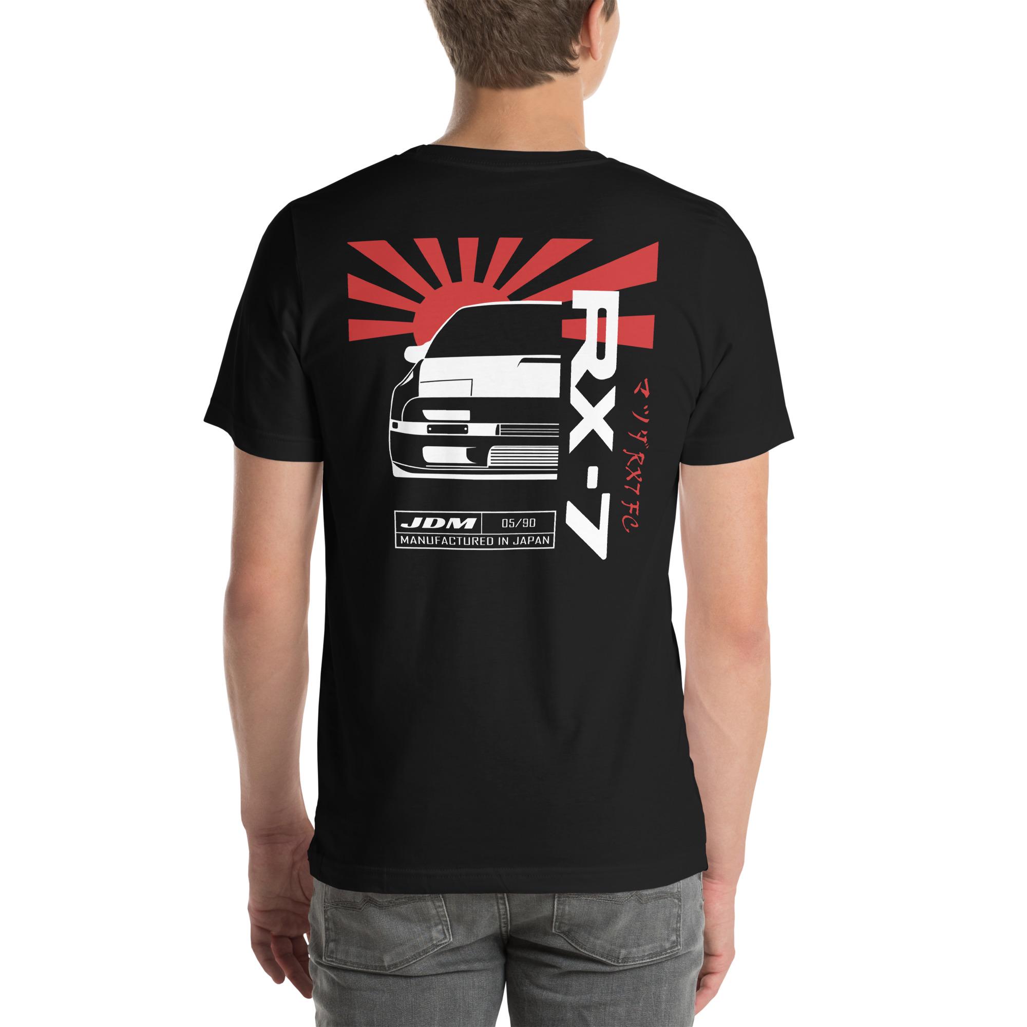 マツダ RX-7 RX-8 ロータリーエンジン 警告デカール Tシャツ L