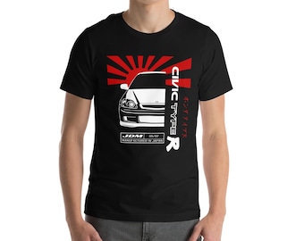 Honda Civic Type R Unisex T-Shirt - Type R JDM Shirt - Honda Type R 1st Gen EK9 Enthusiast Tee