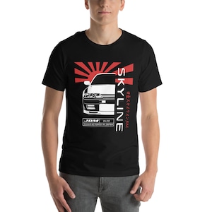 Nissan Skyline R32 Unisex T-Shirt - GTR R32 JDM Shirt - Nissan Skyline Godzilla Enthusiast Tee