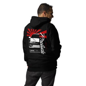 Honda Prelude Unisex Hoodie - Prelude 4th Gen JDM Sweatshirt- Honda Prelude Enthusiast Hoodie