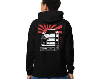 Youth Nissan GT-R R35 Unisex Hoodie- Kids GTR35 JDM Sweatshirt- Youth Nissan GTR Hoodie