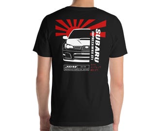 Subaru Impreza WRX Sti Camiseta unisex - Camisa STi Hawkeye JDM - Subaru 4th Gen Hawk Eye Enthusiast Tee 2005-2007