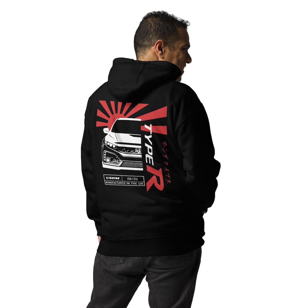 Honda Civic Type R Unisex Hoodie - Type R JDM Sweatshirt- Honda