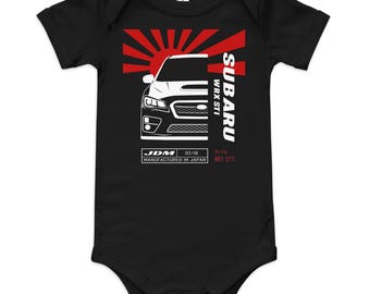Subaru WRX STi Baby Onesie- Sti Raptoreye JDM Shirt- Raptor Eye Enthusiast One-piece bodysuit for Baby- Car Guy Short Sleeve Baby Shirt- VA