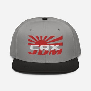 Gorra unisex Honda CRX - Gorra JDM Civic CR-X 2.ª generación - Gorra snapback Ballade Sports CR-X - Gorra bordada Car Enthusiast