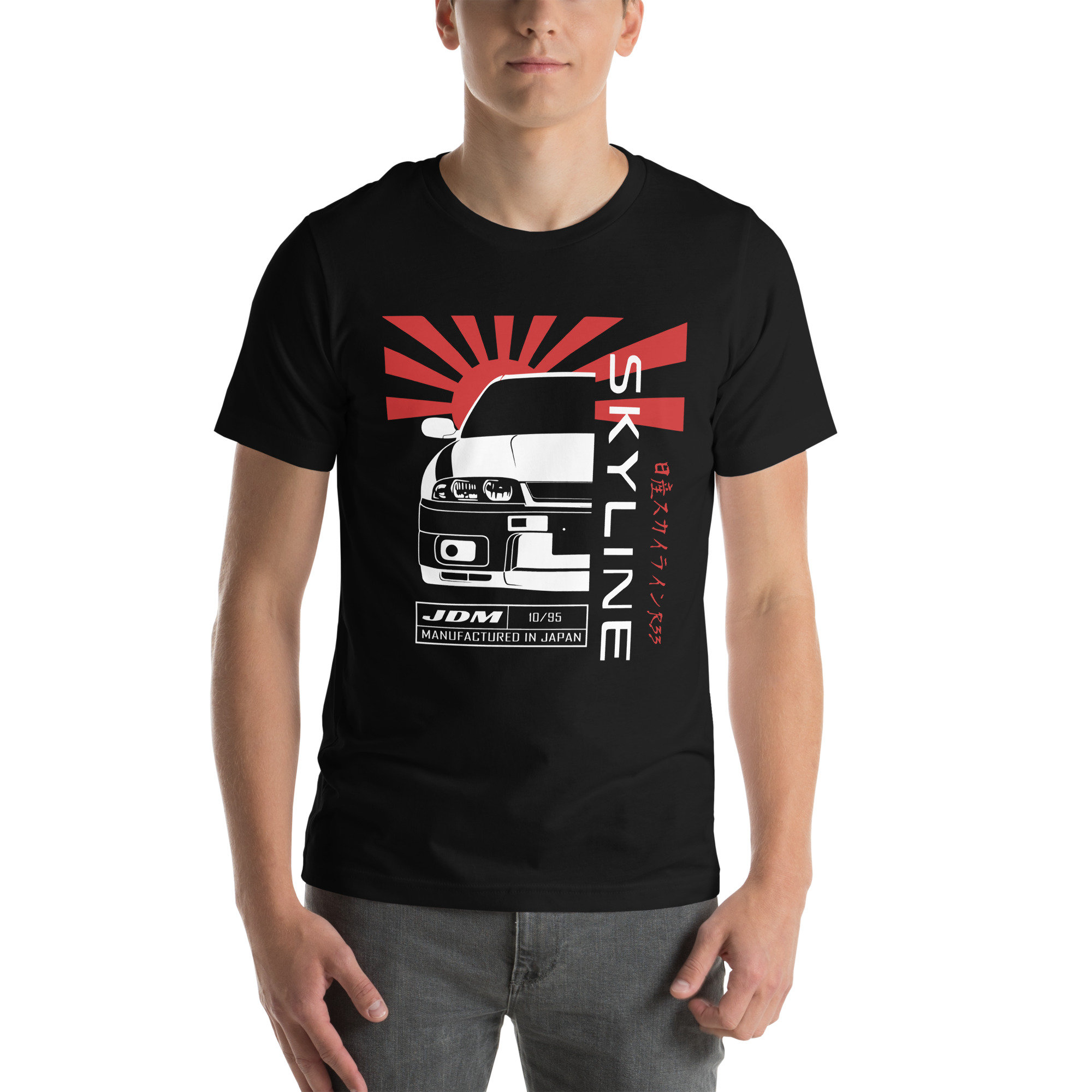 日産スカイライン R33 ユニセックス Tシャツ - GTR R33 JDM シャツ 
