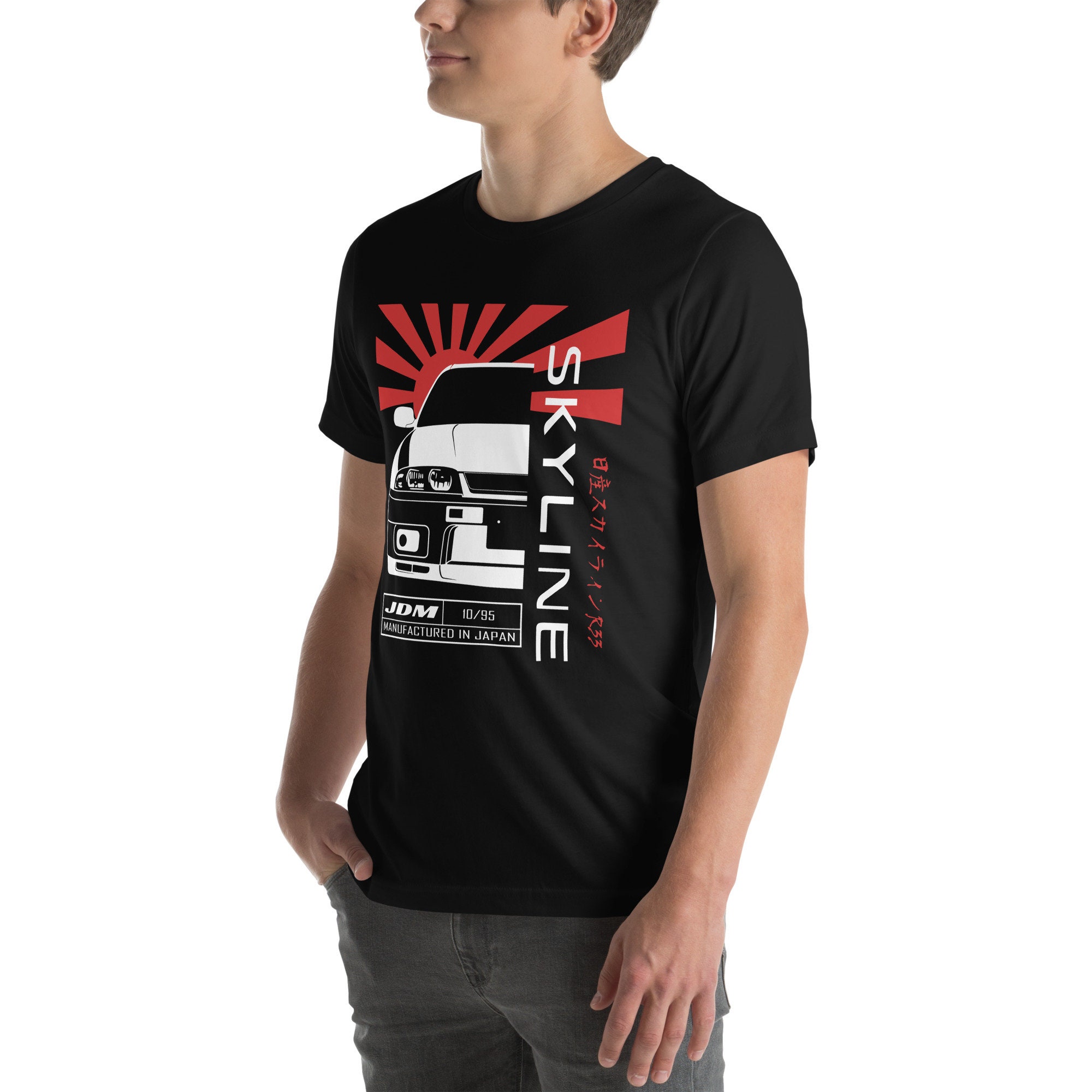日産スカイライン R33 ユニセックス Tシャツ - GTR R33 JDM シャツ 