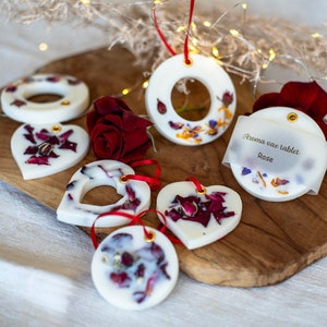 Rose Scented Wax Tablets, Rose Scented Wax Sachets for Cupboard, Drawer, Wardrobe, Rose Air Freshener, Boho Wedding Favor, Housewarming Gift