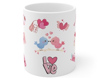 Valentine's Day mug, girlfriend gift mug, romantic mug, boyfriend gift mug, love mug, I love you mug, surprise mug, color mug