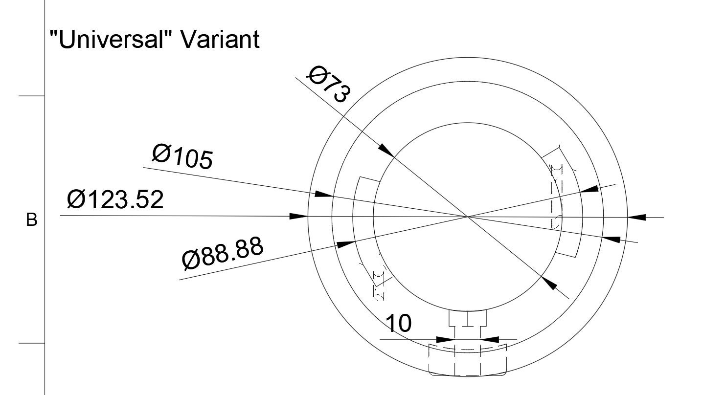 3.5 Tweeter Midrange Fullrange Pod / Housing PAIR Universal Pioneer