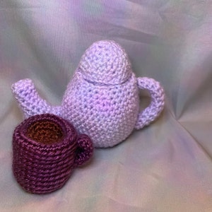 Crochet Tea Pot and Cup