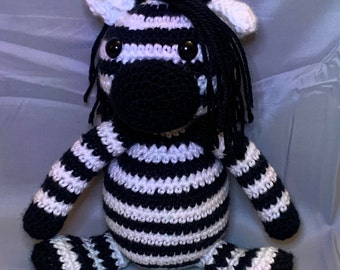 Aurora Destination Nation Zebra Plush - 12 Inch Realistic Black & White Striped Stuffed Animal Toy