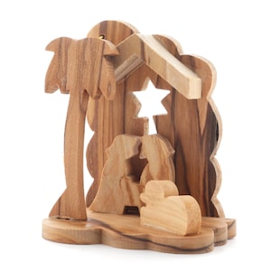 オリーブの木のキリスト降誕シーン_雲の洞窟の聖家族のオーナメント
