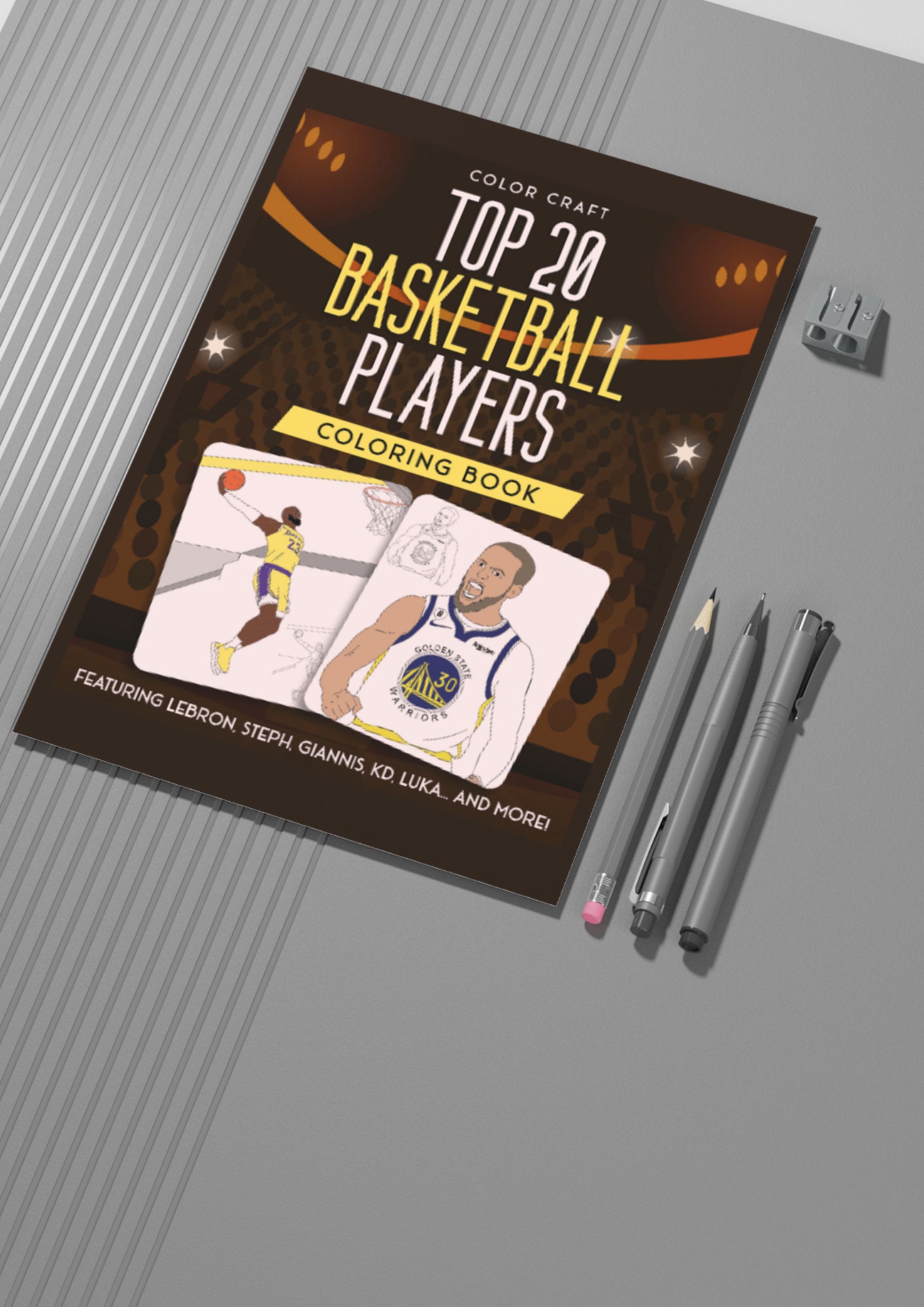 Basketball Coloring Book INSTANT DOWNLOAD Top 20 Players Basketball Fan ...