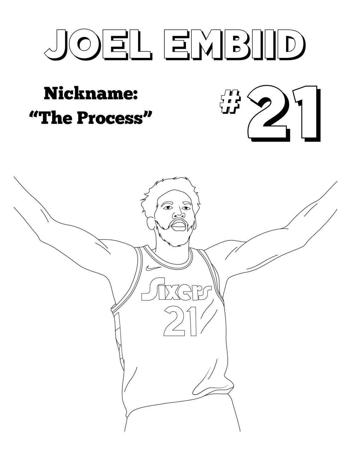 Basketball Coloring Book INSTANT DOWNLOAD Top 20 Players Basketball Fan ...