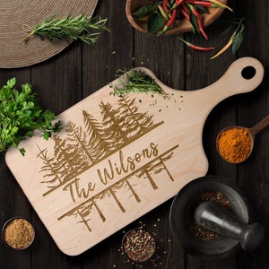 Mountain Wedding Gift Charcuterie Board | Wedding Gift For Mountain Wedding | Personalized Bridal Shower Gift | New Home Gift