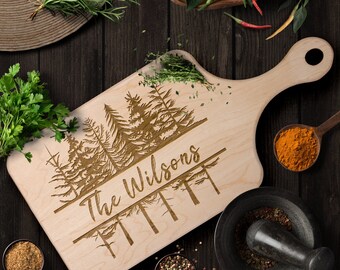 Mountain Wedding Gift Charcuterie Board | Wedding Gift For Mountain Wedding | Personalized Bridal Shower Gift | New Home Gift