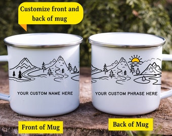 Camping Hiking Personalized Gift | Mountain Wedding | Adventure Couple | Engagement Gift