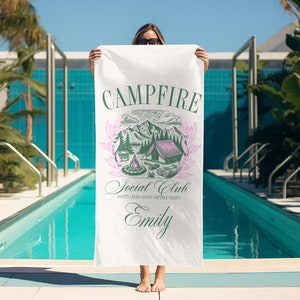 Custom Bachelorette Towel | Camp Bachelorette  | Custom Camping Towel | Party Favor | Personalized  Beach Towel | Camp Bach