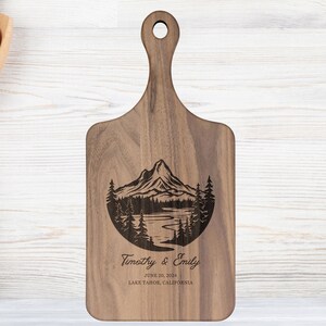 Mountain Wedding Gift Charcuterie Board | Wedding Gift For Mountain Wedding | Personalized Bridal Shower Gift | New Home Gift