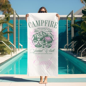 Custom Bachelorette Towel | Camp Bachelorette  | Custom Camping Towel | Party Favor | Personalized  Beach Towel | Camp Bach