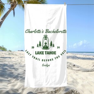 Custom Bachelorette Towel | Camp Bachelorette  | Custom Camping Towel | Party Favor | Personalized  Beach Towel | Camp Bach