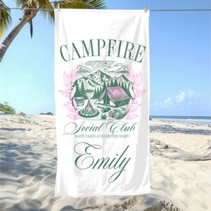 Custom Bachelorette Towel | Camp Bachelorette  | Custom Camping Towel | Party Favor | Personalized  Beach Towel | Camp Bach