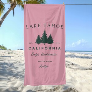 Custom Bachelorette Towel | Camp Bachelorette  | Custom Camping Towel | Party Favor | Personalized  Beach Towel | Camp Bach