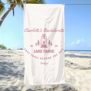 Custom Bachelorette Towel | Camp Bachelorette  | Custom Camping Towel | Party Favor | Personalized  Beach Towel | Camp Bach