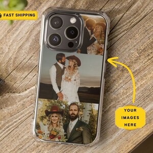 Coque de téléphone personnalisée | Coque de téléphone personnalisée | Cadeau pour la fête des mères| Étui pour téléphone avec collage de photos de famille