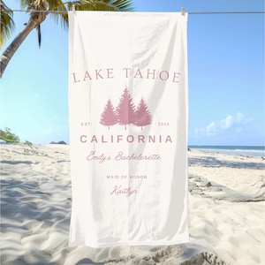 Custom Bachelorette Towel | Camp Bachelorette  | Custom Camping Towel | Party Favor | Personalized  Beach Towel | Camp Bach