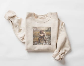 Funny Vintage Fishing Sweatshirt, Retro Fishing Sweatshirt, Fishing Sweatshirt, Outdoorsy Sweatshirt, Nature Sweatshirt, Fly Fishing Gift