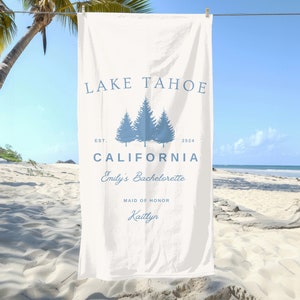 Custom Bachelorette Towel | Camp Bachelorette  | Custom Camping Towel | Party Favor | Personalized  Beach Towel | Camp Bach