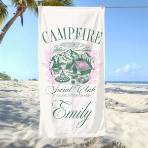 Custom Bachelorette Towel | Camp Bachelorette  | Custom Camping Towel | Party Favor | Personalized  Beach Towel | Camp Bach