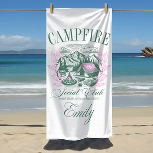 Custom Bachelorette Towel | Camp Bachelorette  | Custom Camping Towel | Party Favor | Personalized  Beach Towel | Camp Bach