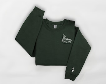 Personalized Idaho Sweatshirt | Embroidered Idaho Sweatshirt | Idaho Pride Sweatshirt | Idaho Souvenir| Fishing Sweatshirt