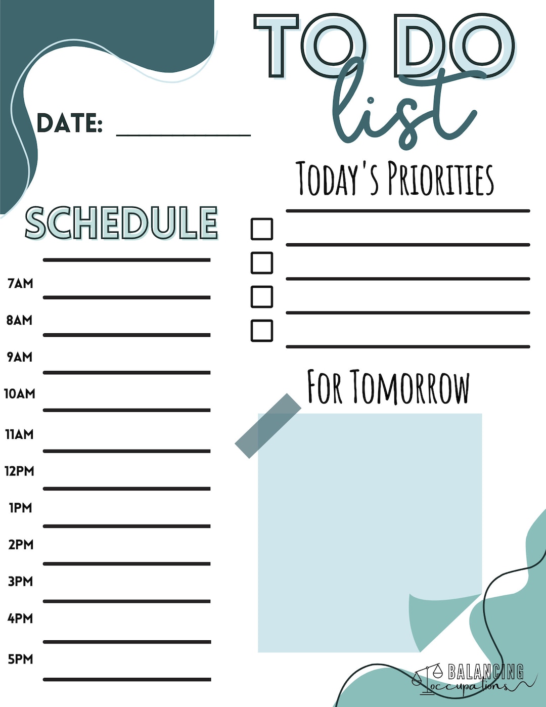 To Do List/schedule Etsy To Do List/schedule Etsy