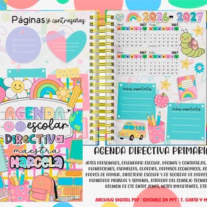 Beautiful school planner for the 2026-2027 school year, ready to print + PNG cover