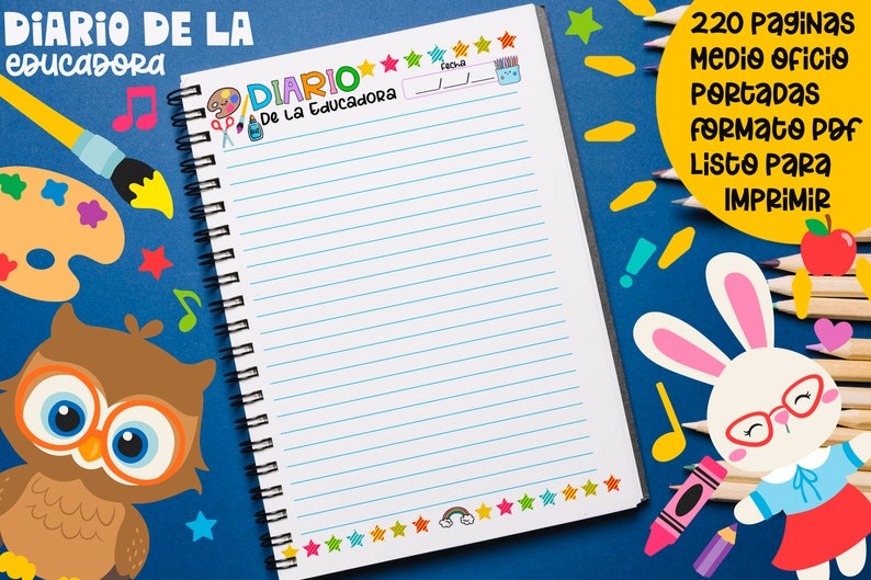 Diario de la Educadora Bitácora Docente Portadas, Instrumento de