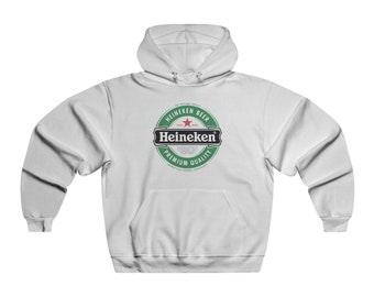 Heineken Men's Hoodie - Heineken Men's Sweatshirt - Beer Hoodie - Beer Sweatshirt - Beer - Heineken - Retro - Vintage