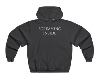 Screaming Inside Hoodie - Screaming Inside Men's Sweatshirt - Lil Peep Sweatshirt - Screaming Inside
