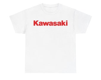 Kawasaki Premium Shirt – Kawasaki Unisex-T-Shirt – klassisches Kawasaki-T-Shirt für Herren: ikonischer Stil, Alltagskomfort, Motorrad, Rennen