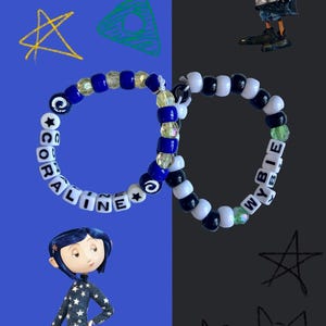 Lot de bracelets Coraline/Wybie