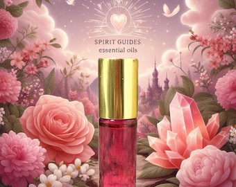 Crystal Infused Love Essential Oil (Spirit Guide Food/Roll-On Perfume)
