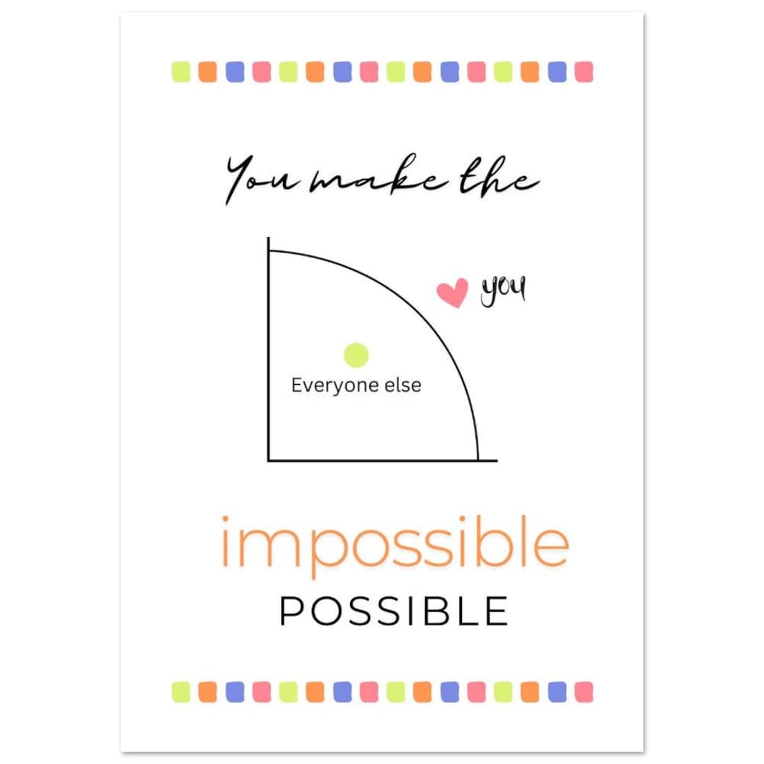 Economics Poster “you Make the Impossible Possible [new Design ...
