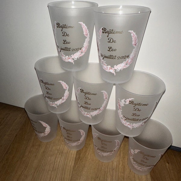 Ecocup wiederverwendbare, personalisierte Glasbecher