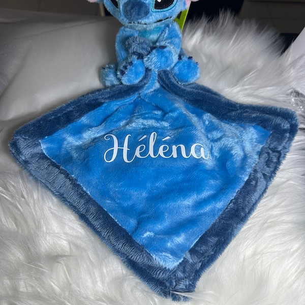 Doudou peluche bébé enfant personnalisé Stitch et Angel