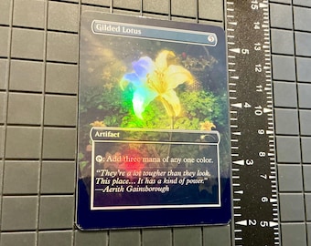 MTG【ボーダーレス】金粉の水蓮/Gilded Lotus【未開封品】 MRD)金粉の水蓮(F)/GILDED LOTUS | (FOIL)神話レア・レア | ドラゴン